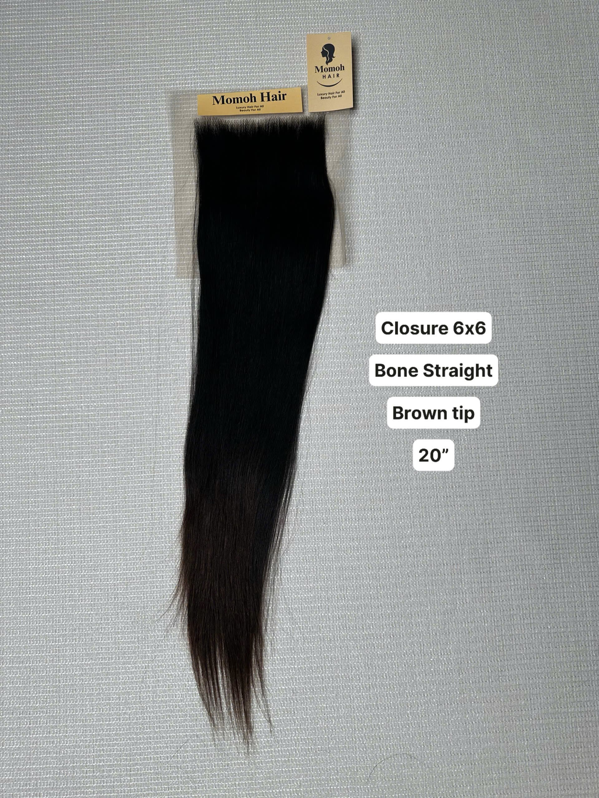 Remy - Super - Bone Straight - Brown tip