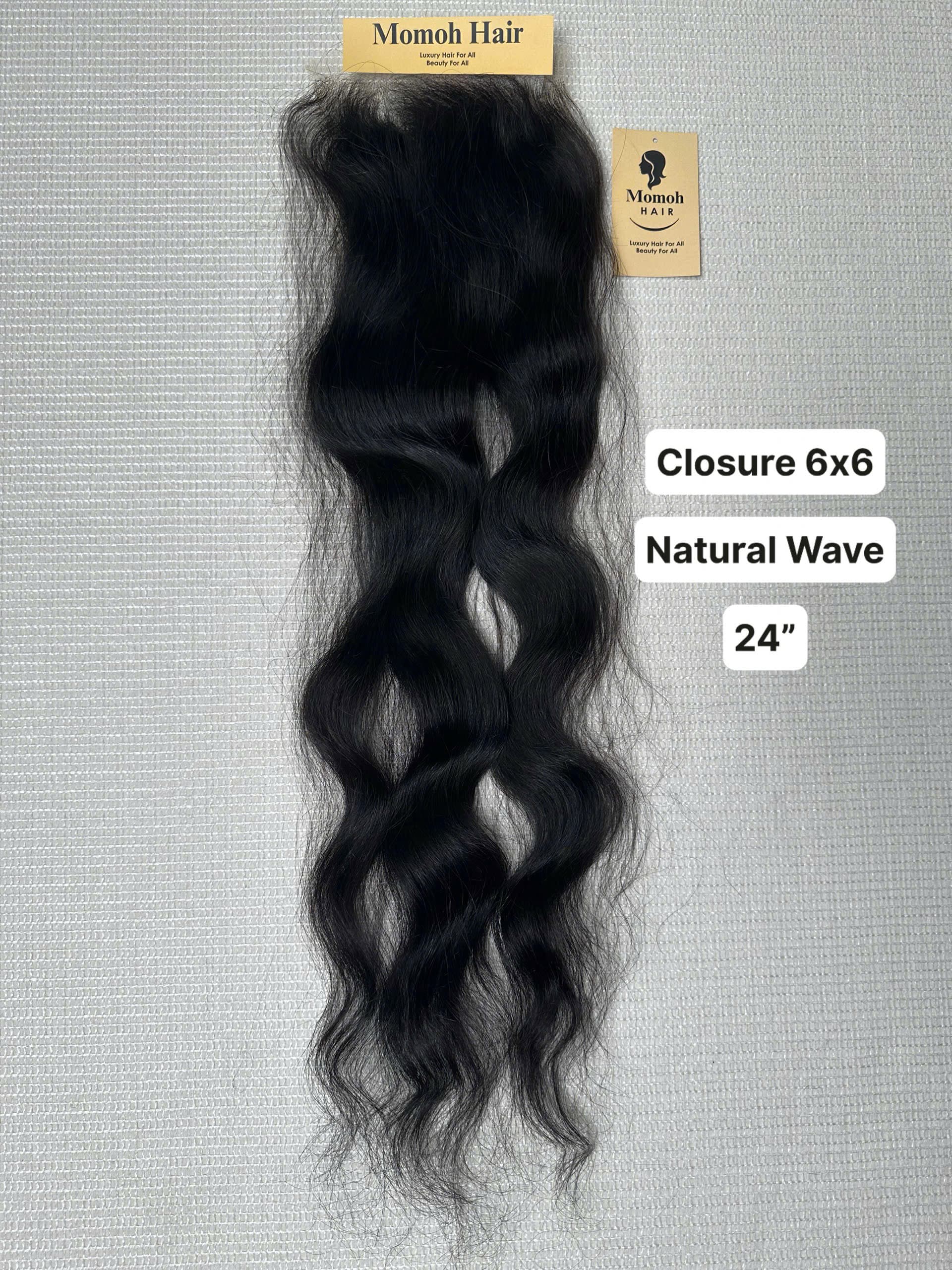 Raw Natural Wave Closure 6x6 HD