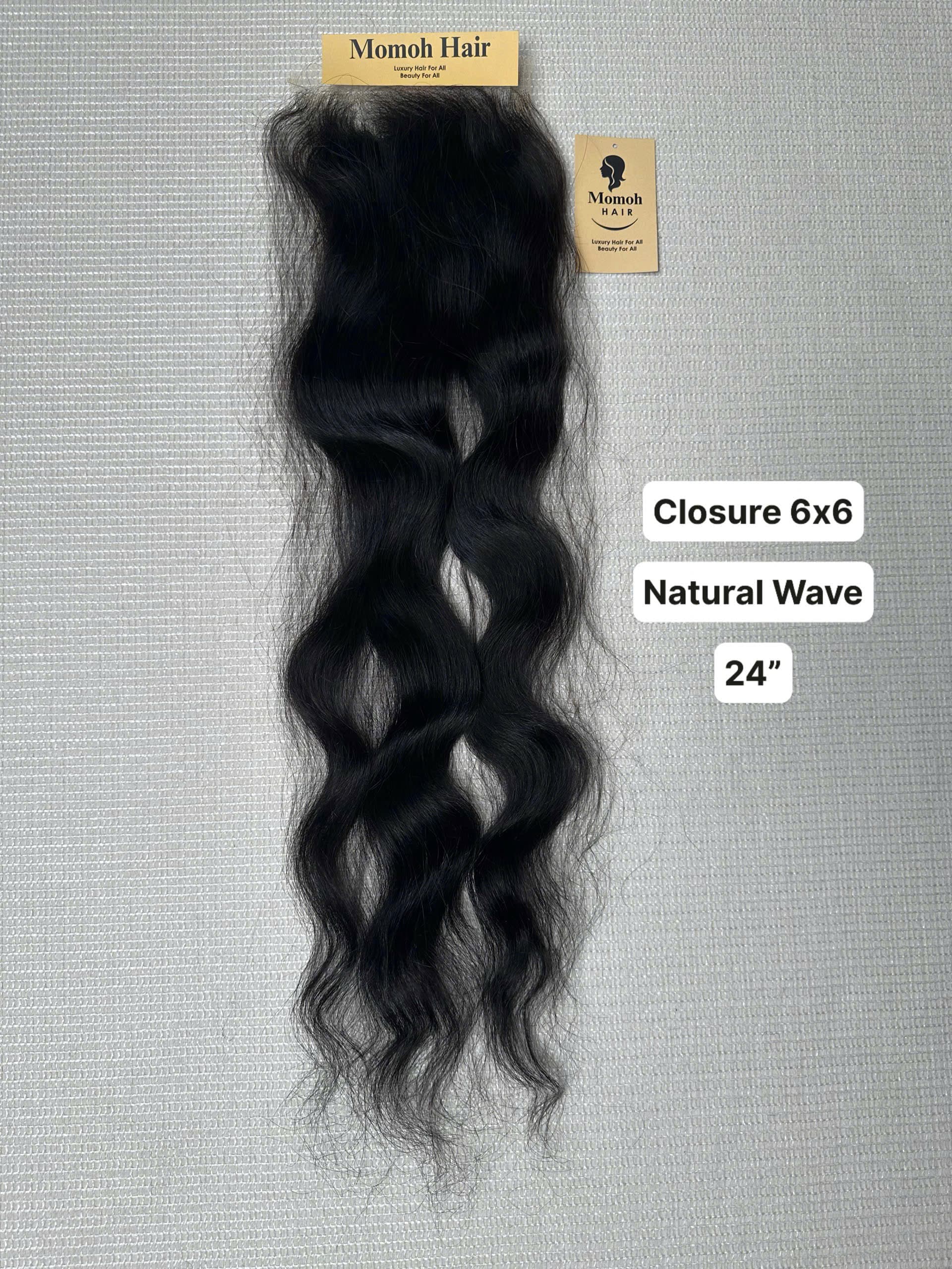 Raw Natural Wave Closure 6x6 HD