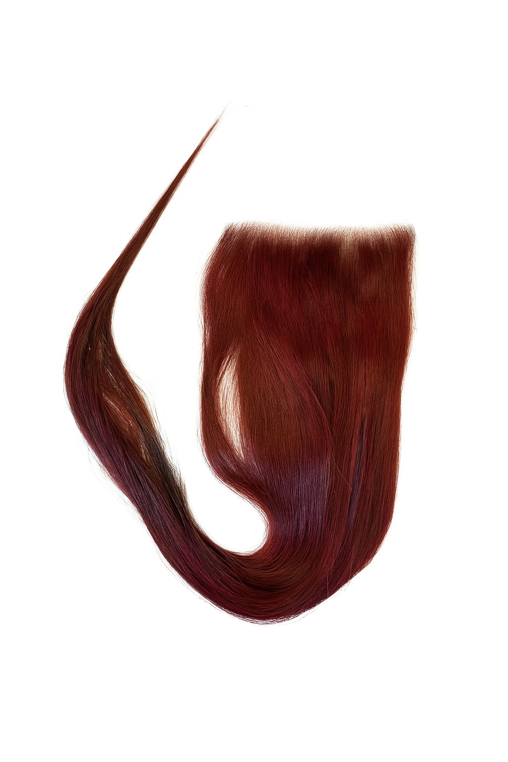 Remy Bone Straight Closure 6x6 Burgundy (22")