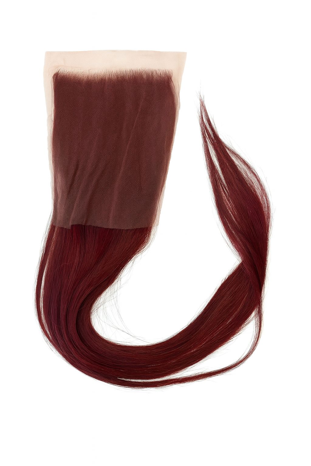 Remy Bone Straight Closure 6x6 Burgundy (22")