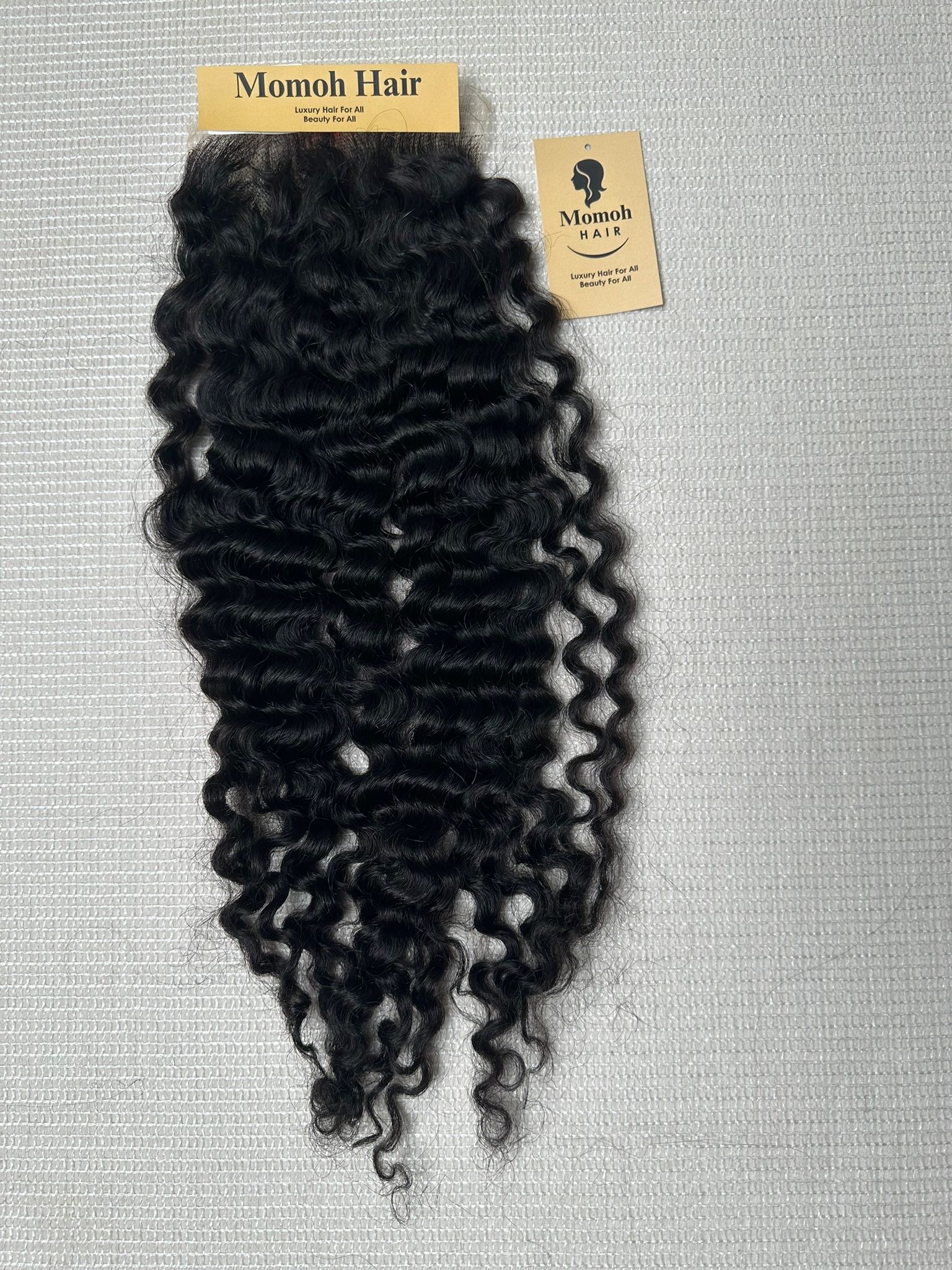 Raw Burmese Curl Closure 6x6 HD